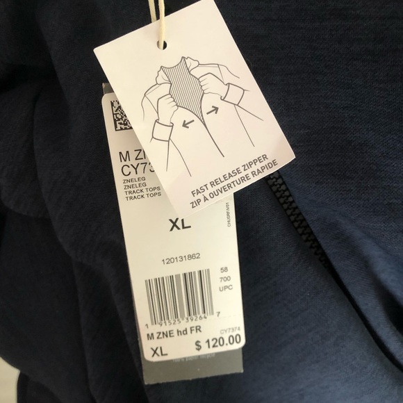 ADIDAS Z.N.E. MENS FAST RELEASE HOODIE CY7374 - Picture 2 of 10